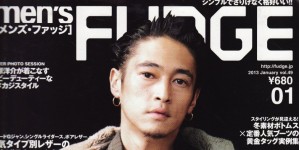 men's FUDGE 1月号掲載情報。