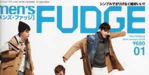 men's FUDGE 1月号掲載情報。